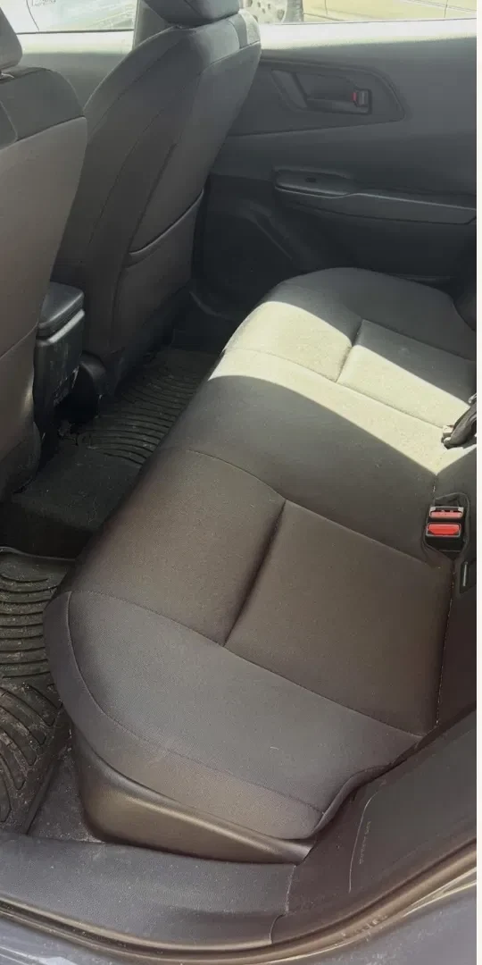 Toyota rear seat detailing before