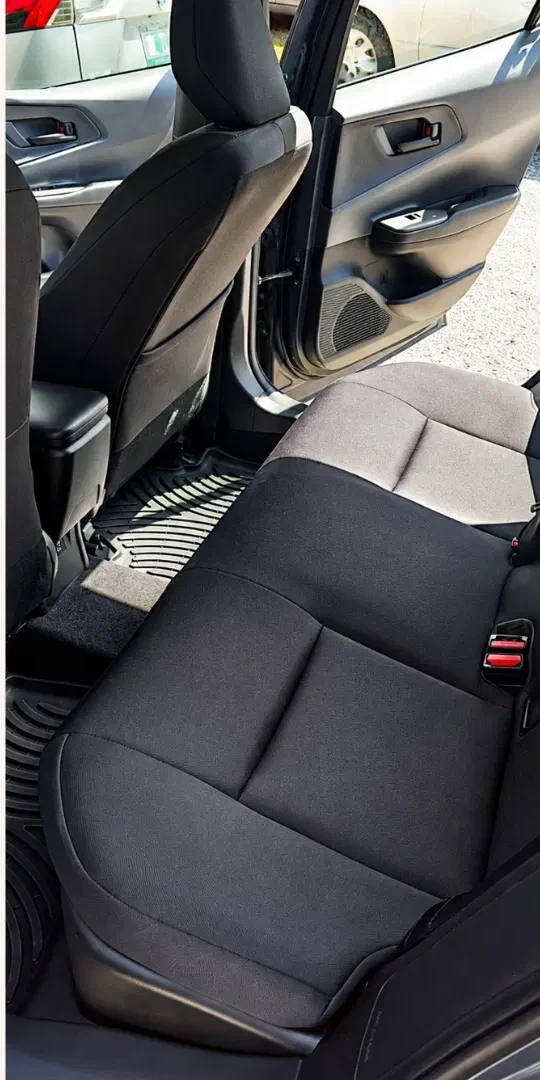 Toyota rear seat detailing after